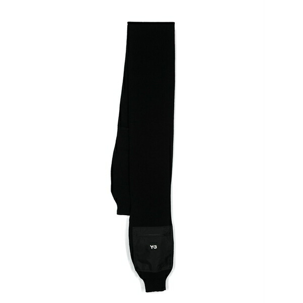 ワイスロバート・エドワード・リー メンズ えり巻き・袈裟・えり巻き 付属物 Logo-print sleeve scarf Black