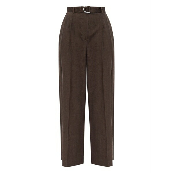 ヘルムート ラング レディース カジュアルパンツ ボトムス High-waisted belted trousers Brown|asty