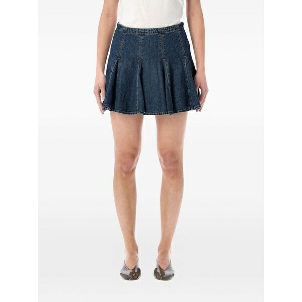リーヴァイズジーンズ レディース スコート ボトムス Godet mini skirt Blue