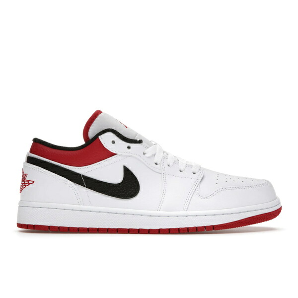 Jordan ジョーダン メンズ スニーカー 【Jordan 1 Low White University Red Black】 サイズ US_7(25.0cm) White/University Red-Black｜asty