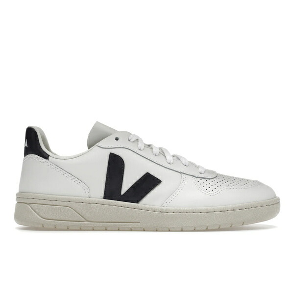 Veja ヴェジャ メンズ スニーカー 【Veja V-10 Leather White Black】 サイズ EU_42(27.0cm) White/Black|asty