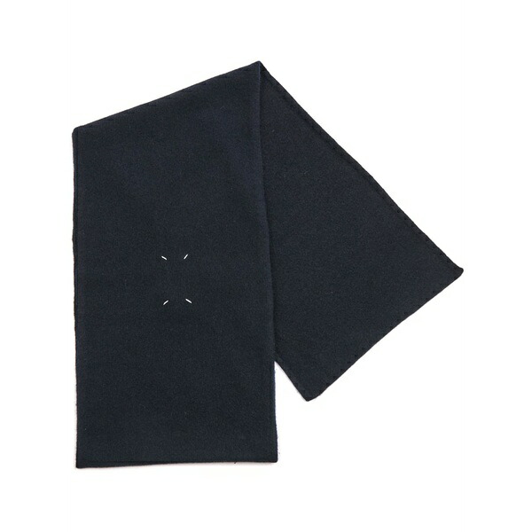 マルタンマルジェラ メンズ 消音装置・袈裟・えり巻き 添え物 Four stitches scarf  Blue