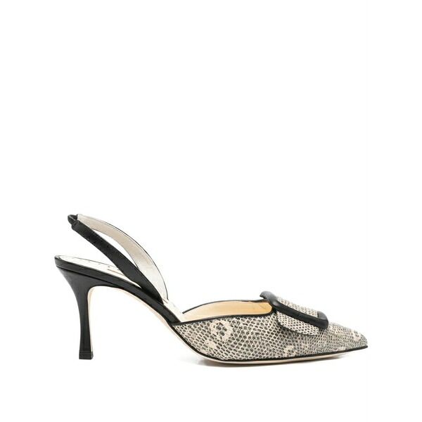 マノロブラニク レディース パンプス シューズ Mayslibi buckle-detail slingback pumps Neutrals｜asty