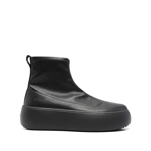 ツイン仕かける レディース ブーツ シューズ X fessura ankle boots Black レディース靴-エンジニア-ブーツ