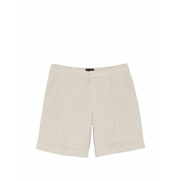 ドンダップ メンズ 心地好いズボン下 ボトムス Ethan pleated shorts Grey