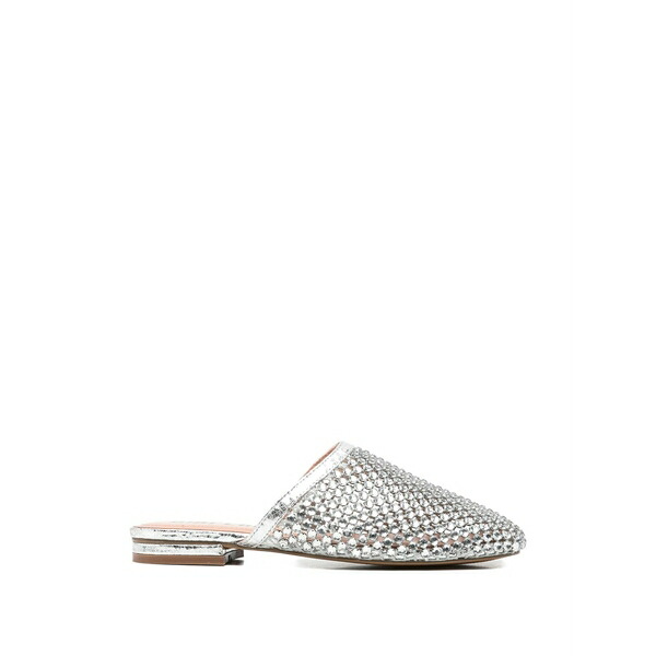 ビビロウ レディース サンダル シューズ Jay crystal-embellished mesh mules Silver