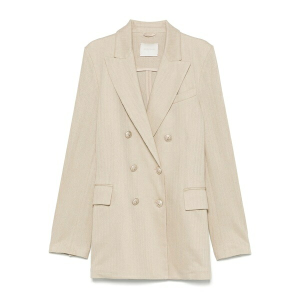 チルコロ1901 レディース 上衣＆上衣 アウター Double-breasted blazer Neutrals レディースファッション-コート・ジャケット