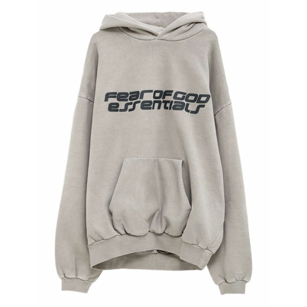 エフオージーエッセンシャルズ メンズ パーカー・スウェットシャツ アウター 90s logo-print hoodie Neutrals