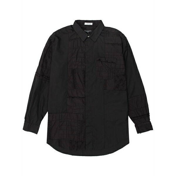 エンジニアガーメンツ メンズ プルオーバー トップス Patchwork short-collar shirt  Black カジュアルシャツ-トップス-メンズファッション