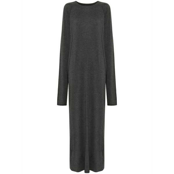 ノーマカマリ レディース 衣装 トップス Raglan-sleeve side-slit dress Grey ワンピーススーツ-スーツ・セットアップ-レディースファッション