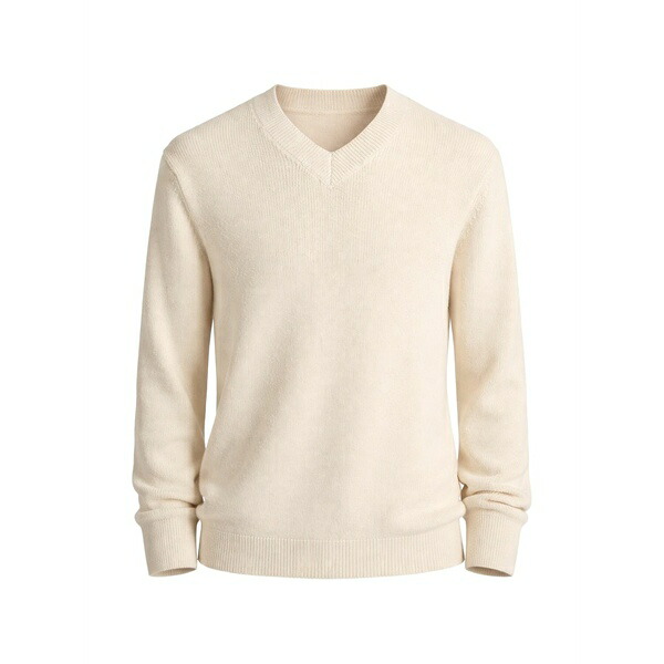ヴィンス メンズ 編み物\u0026プルオーバー アウター V-neck sweater Neutrals