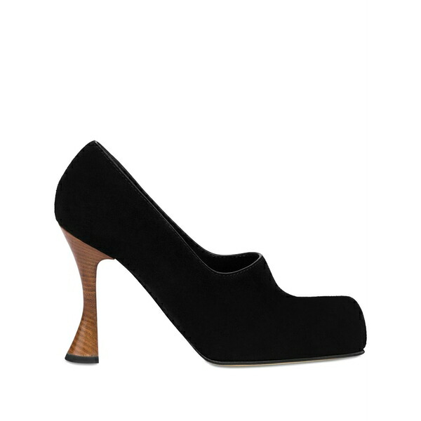 モスキーノ レディース パンプス シューズ Suede wooden-heel pumps Black