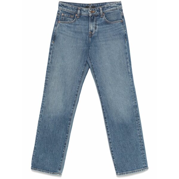 7フォーオールマンカインド レディース ジーンズズボン下 ボトムス Calie straight-leg jeans  Blue
