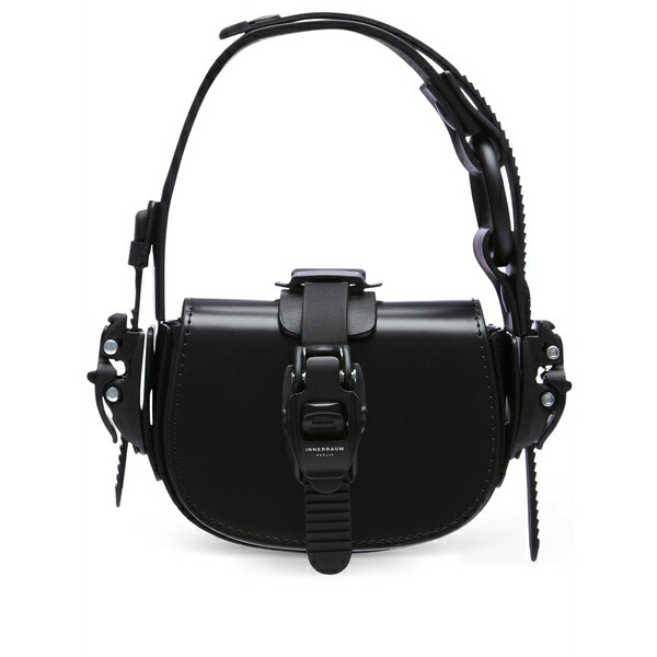 インナーム メンズ ショルダーバッグ 御徒面子 Buckle strap messenger bag Black