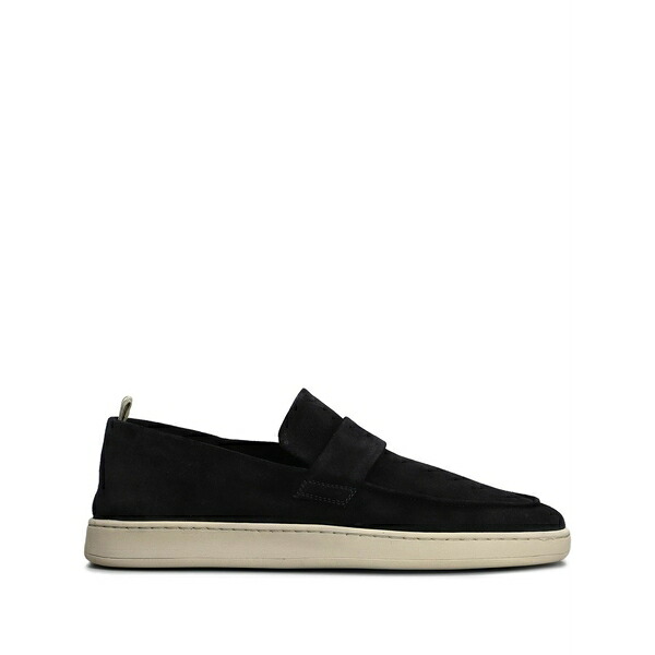 オフィチーネ 創作的 メンズ スリッポン・ローファー シューズ Suede loafers Black