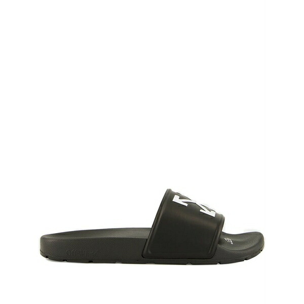 象牙色 メンズ サンダル シューズ Arrow-print slip-on sliders Black