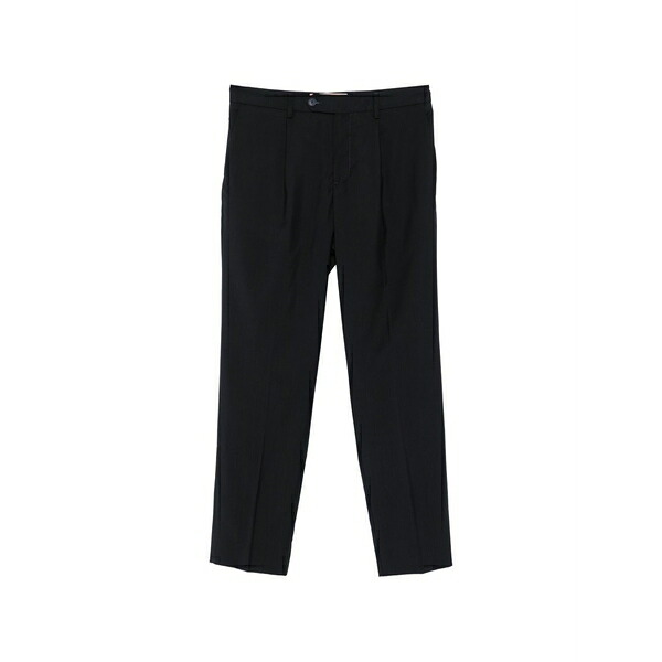 ボヌール メンズ 心地好いズボン下 ボトムス Pechino pleated trousers Blue