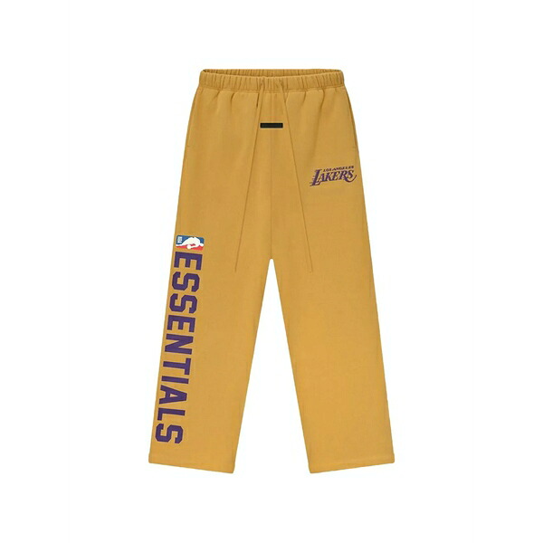 エフオージーエッセンシャルズ メンズ 心地好いズボン下 ボトムス Nba lakers track pants Yellow メンズファッション-ズボン・パンツ