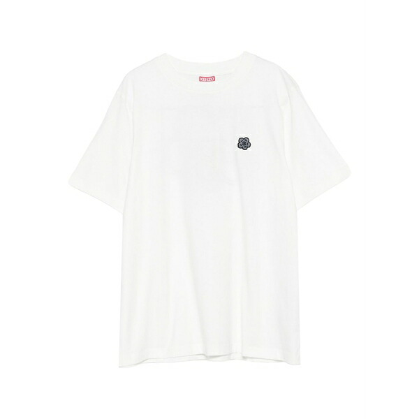 ケンゾー レディース ティーシャツ トップス Boke flower flower-embellished cotton t-shirt White レディースファッション-トップス-Tシャツ・カットソー