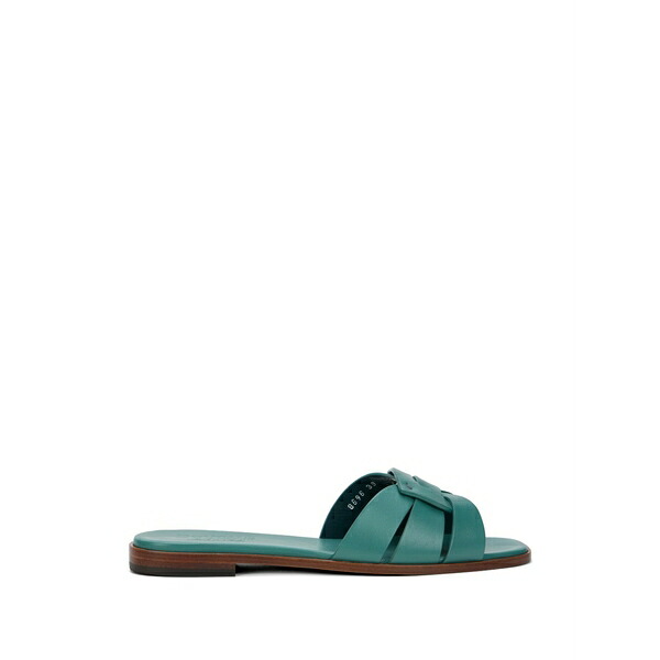 ドンカルズ レディース サンダル シューズ Interwoven leather sandals Green