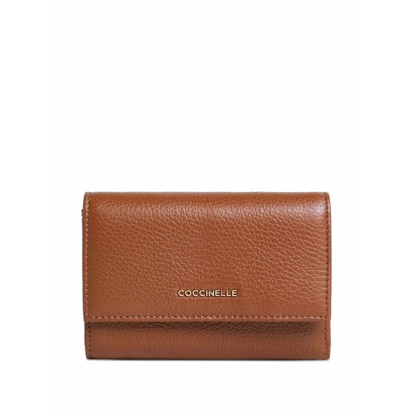 コチネレ レディース 紙入れ 付属品 Leather trifold wallet Brown