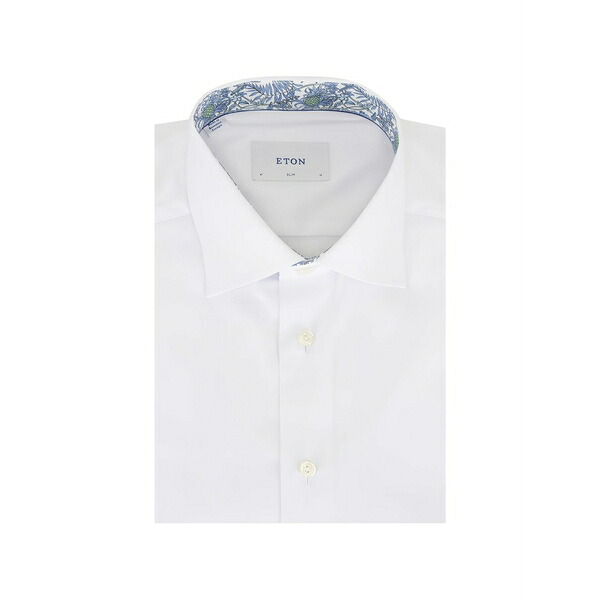 エトン メンズ プルオーバー トップス Cotton shirt White