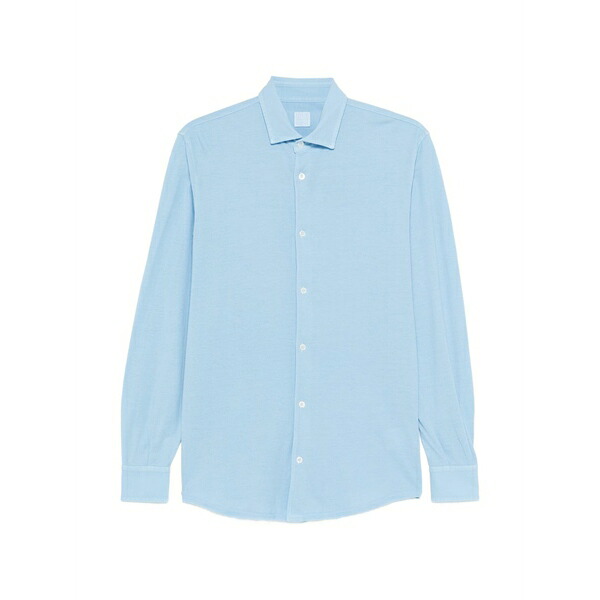 フェデーリ メンズ シャツ トップス Buttoned shirt Blue｜asty
