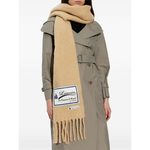 ランバン レディース 消音装置・袈裟・えり巻き 添え物 Fringed scarf Neutrals