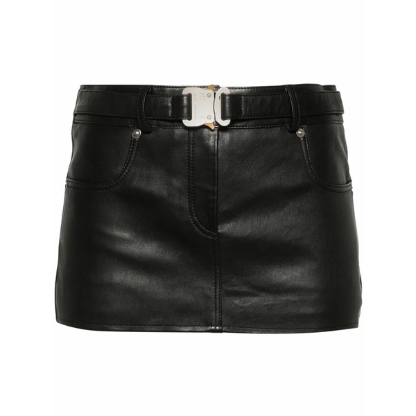1017 蟻クス 9 エスエム レディース スコート ボトムス Leather mini skirt Black