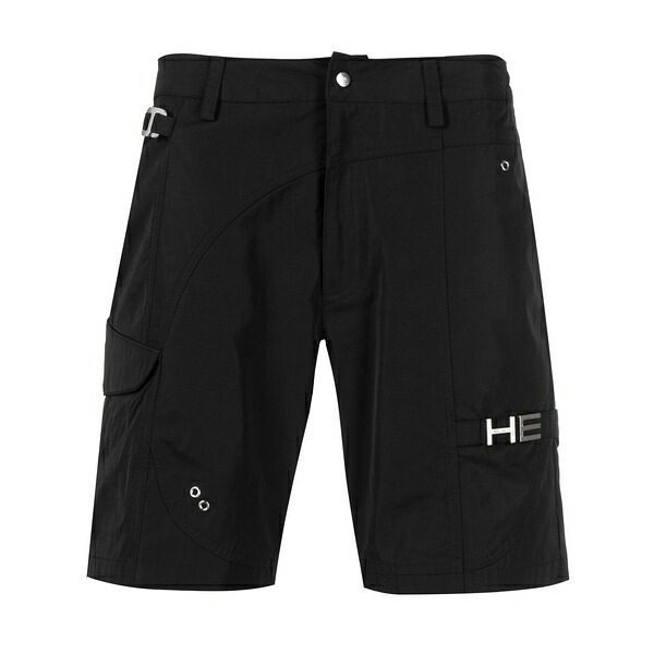 ヘリオットエミル メンズ カジュアルパンツ ボトムス Logo-lettered cargo shorts Black｜asty 58,080円