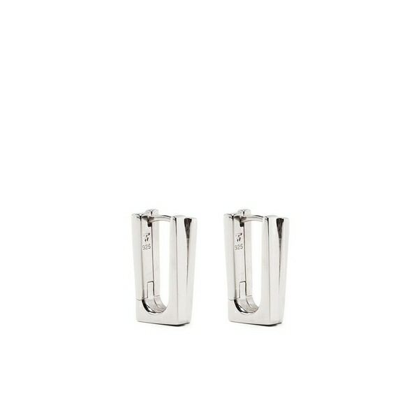 トムウッド レディース ピアス&イヤリング アクセサリー Step hoop earrings Silver|asty