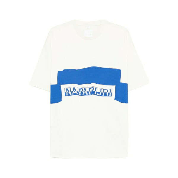 ナパピリ メンズ プルオーバー トップス Logo crew-neck t-shirt White