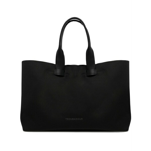 トルバドール メンズ トートバッグ 御徒面子 Featherweight logo tote bag Black