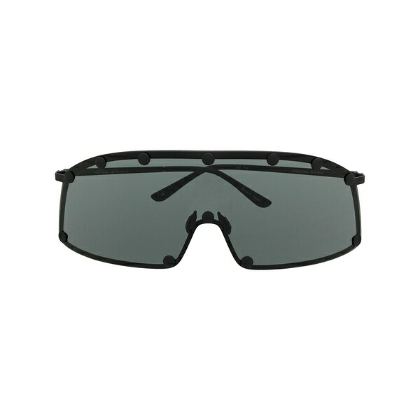 リックオウエンス メンズ サングラス・アイウェア アクセサリー Oversized sunglasses Black|asty