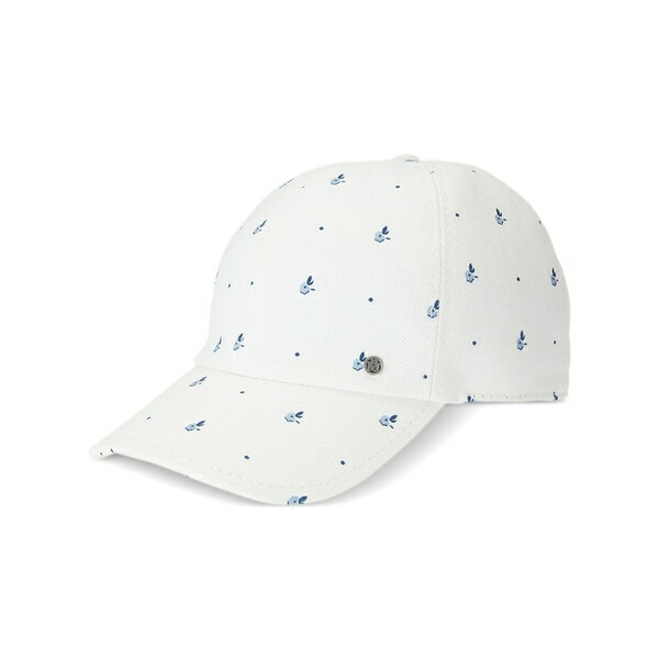 メゾンミッシェル  レディース かぶり笠 添え物 Tiger floral-print cap  White