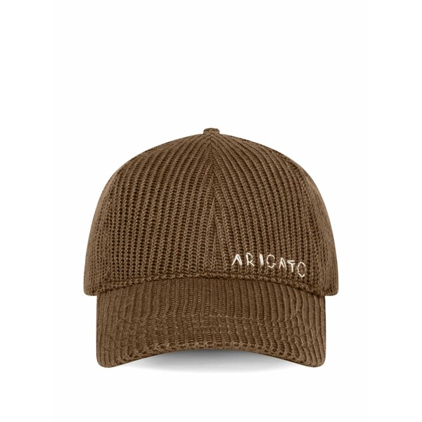アクセルアリガト メンズ 帽子 アクセサリー The arigato logo baseball cap Brown｜asty