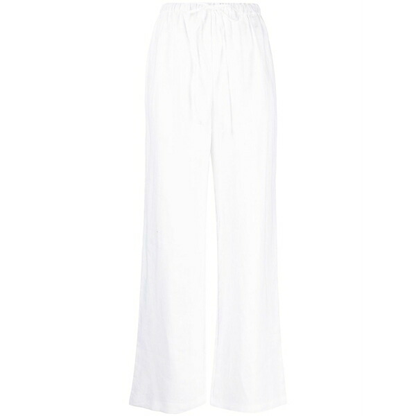 リフォメーション レディース カジュアルパンツ ボトムス Olina linen track pants White|asty