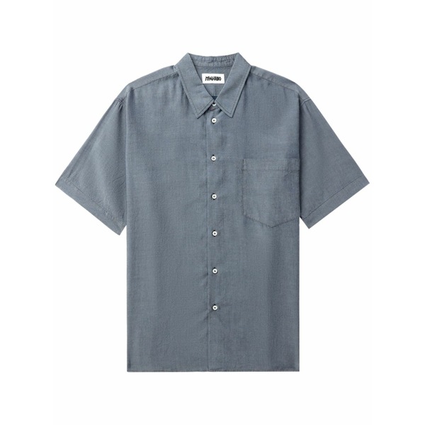 マリアーノ レディース シャツ トップス Logo-print lyocell shirt Grey｜asty
