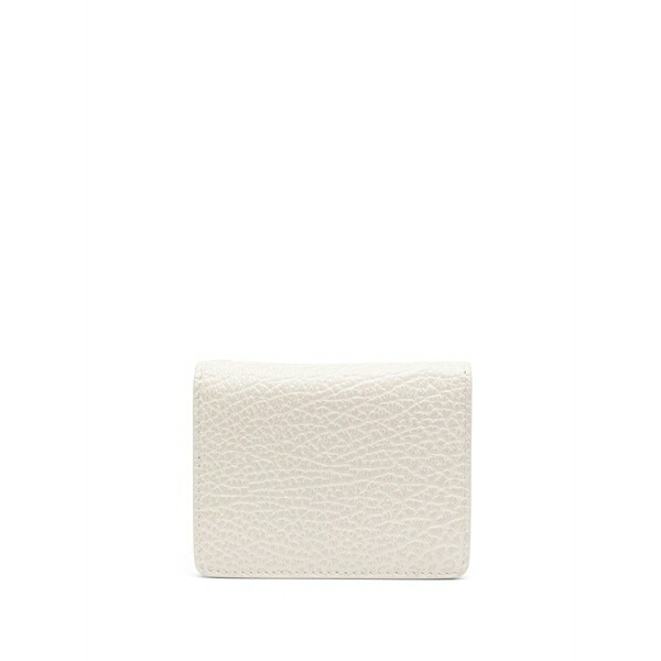 マルタンマルジェラ メンズ 紙入れ 付属品 Four-stitch leather card holder Neutrals