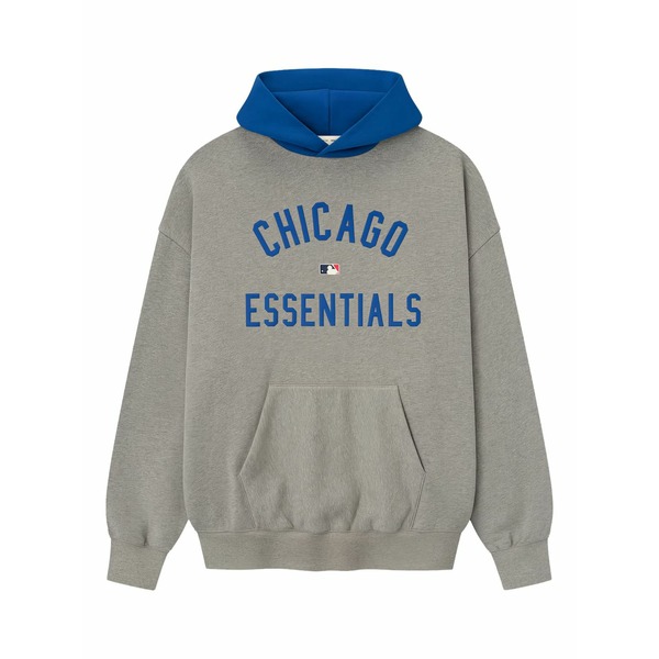 エフオージーエッセンシャルズ メンズ パーカー・スウェットシャツ アウター X mlb cubs graphic hoodie Grey パーカー-トップス-メンズファッション