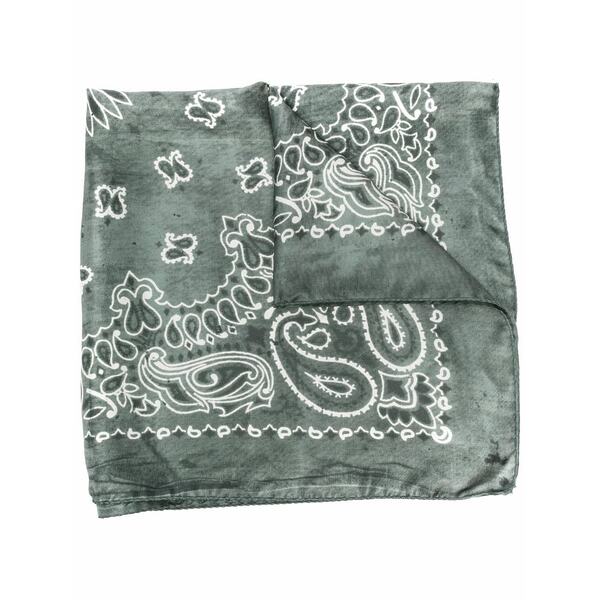 ゴールデングース メンズ マフラー・ストール・スカーフ アクセサリー Paisley-pattern silk scarf Green｜asty 34,320円