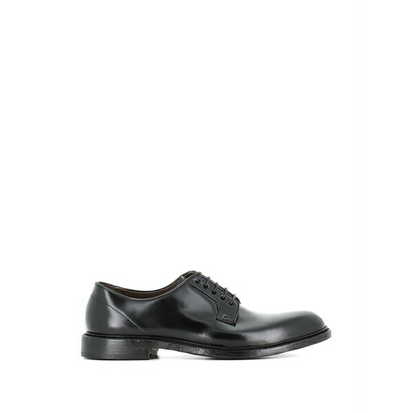 緑であること・ジョージ メンズ 御召しものシューズ シューズ Polished leather derby shoes Black