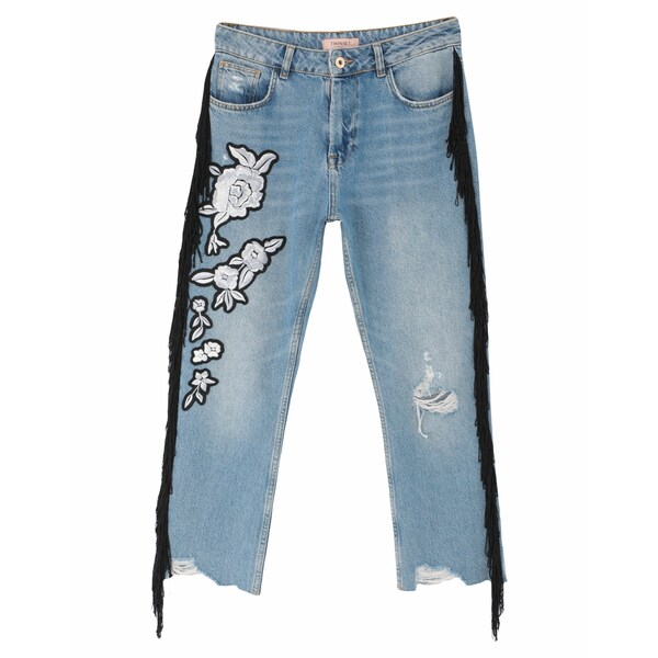 【送料無料】 ツインセット レディース デニムパンツ ボトムス Jeans Blue