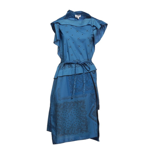 【送料無料】 ケンゾー レディース ワンピース トップス Midi dresses Blue|asty