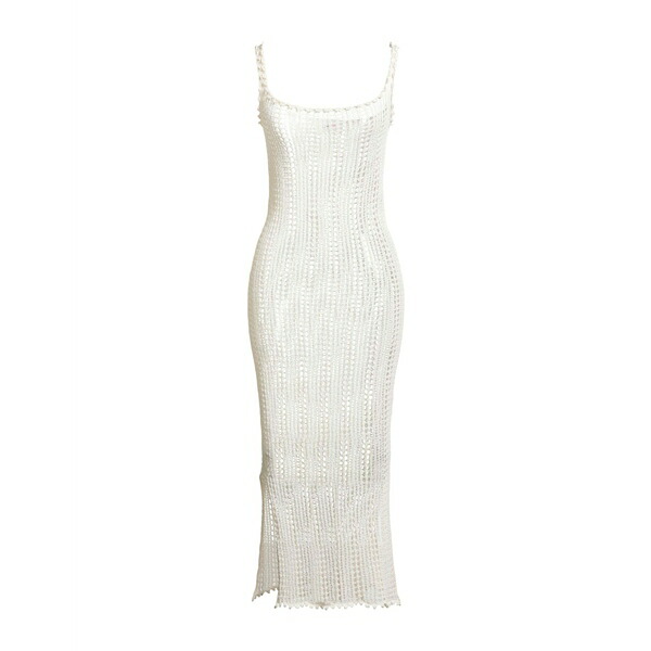 【送料無料】 ソロトレ レディース ワンピース トップス Midi dresses White