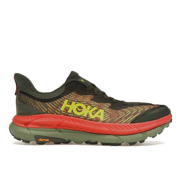 Hoka One One ホカオネオネ メンズ スニーカー  【Hoka One One Mafate Speed 4 Thyme Green Fiesta】  大いさ US_10.5(28.5糎) Thyme/Fiesta