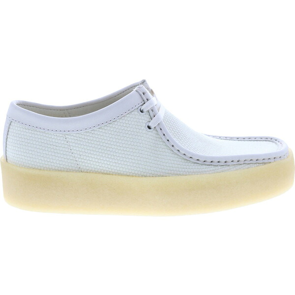 Clarks クラークス メンズ スニーカー  【Clarks Originals Wallabee Cup Off White Textile】  大いさ US_9(27.0糎) Off White