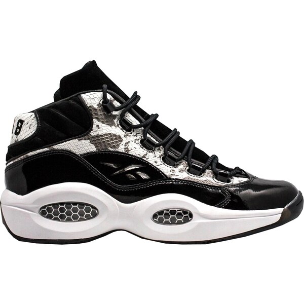 Reebok リーボック メンズ スニーカー  【Reebok Question Mid Bait Snake 2.0】  大いさ US_12(30.0糎) Black/White