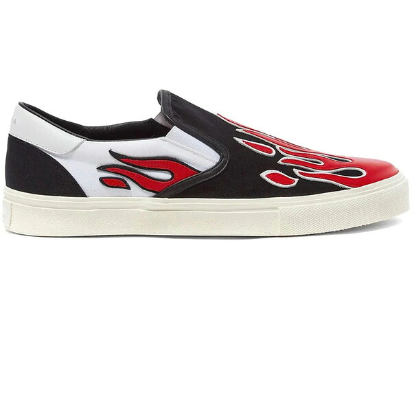 AMIRI アミリ メンズ スニーカー  【AMIRI Flame Slip On Black/Red】  大きさ EU_46(31.0珊) Black / White / Red