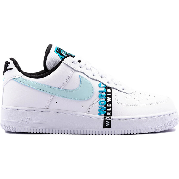 Nike ナイキ メンズ スニーカー  【Nike Air Force 1 Low \u002707 LV8 Worldwide Pack White Blue Fury】  大きさ US_8(26.0糎) White/Blue Fury/Black/Glacier Blue